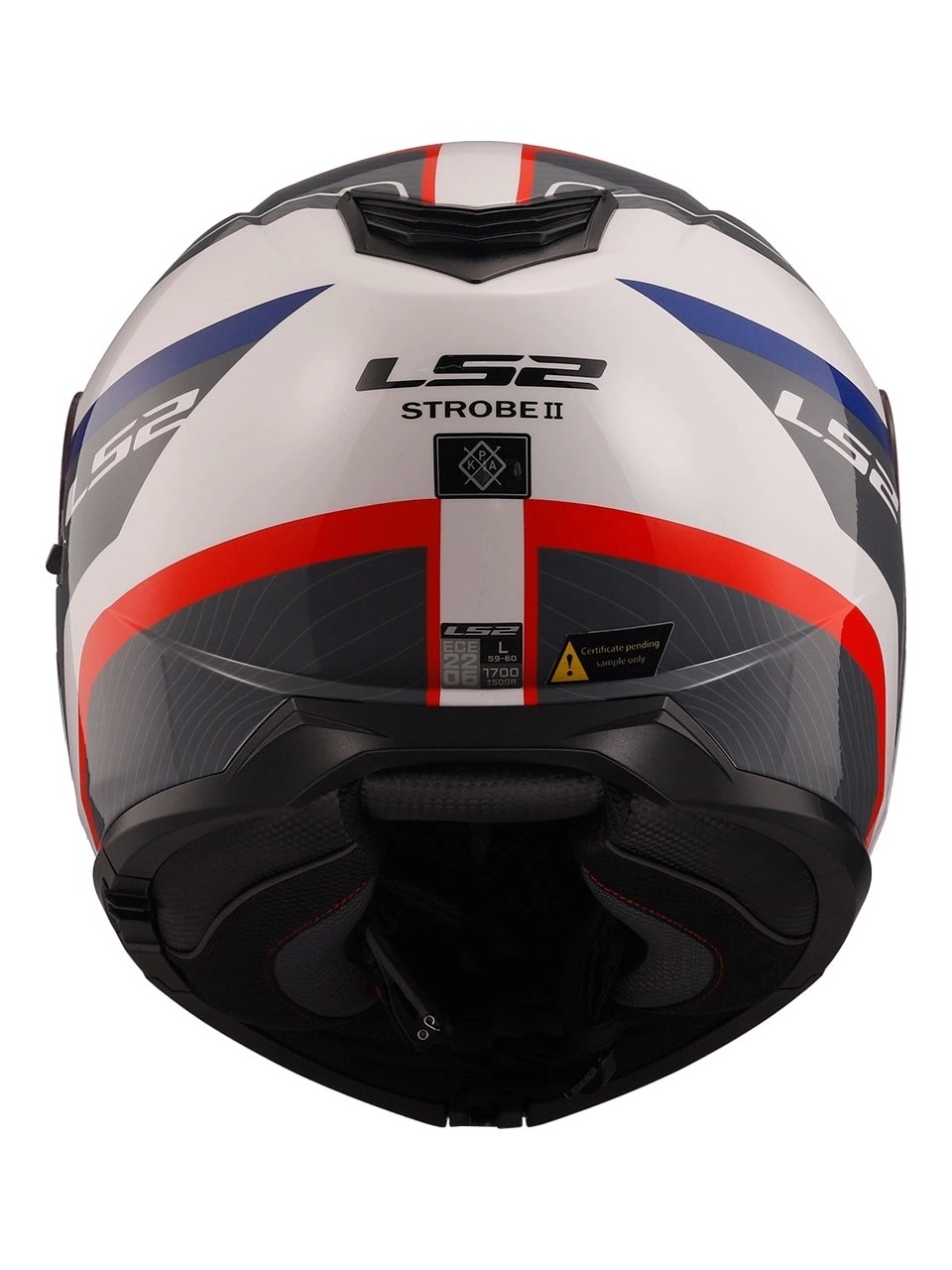 LS2 STROBE 2 MONZA SİYAH-BEYAZ-KIRMIZI KASK